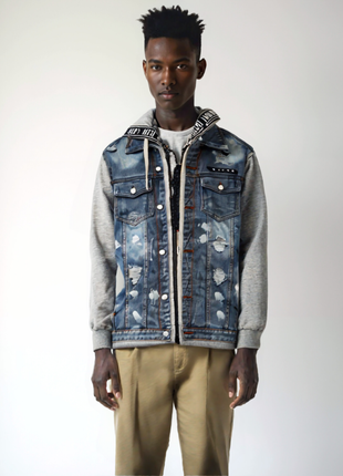 CHAQUETA DENIM CON CAPUCHA GRIS ICON2
