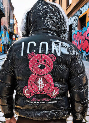 CHAQUETA ICON OSO ROSA