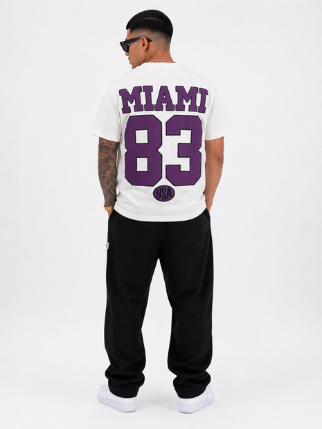 CAMISETA MIAMI OVERSIDE COLOR BLANCO