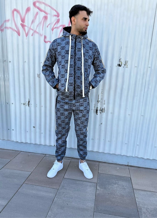 CONJUNTO CHÁNDAL GRIS ESTILO URBANO CON DISEÑO EXCLUSIVO