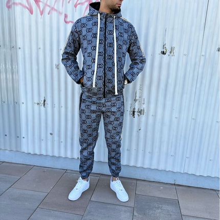 CONJUNTO CHÁNDAL GRIS ESTILO URBANO CON DISEÑO EXCLUSIVO