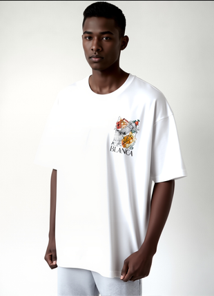 CAMISETA OVERSIDE CASABLANCA BLANCA 2