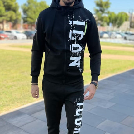 CONJUNTO CHÁNDAL ICON GRIS