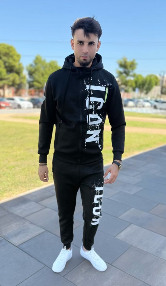CONJUNTO CHÁNDAL ICON NEGRO