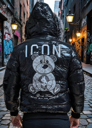 CHAQUETA ICON OSO ROSA