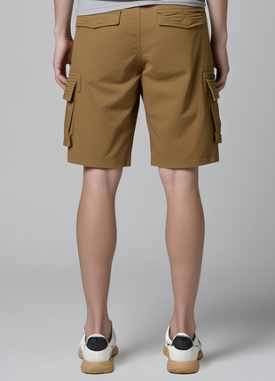 PANTALON CORTO CARGO COLOR MARRON