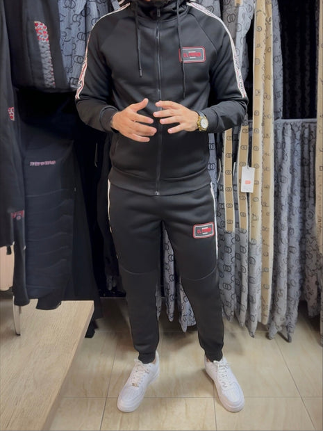 CONJUNTO CHÁNDAL EL PATRÓN VIRAL ROJO