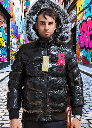 CHAQUETA ICON OSO ROSA