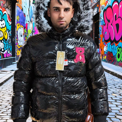 CHAQUETA ICON OSO ROSA