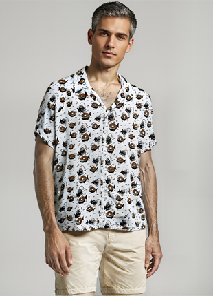 CAMISA MODERNA PEZ