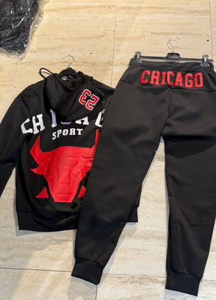 CONJUNTO CHÁNDAL CHICAGO VIRAL EN ROJO