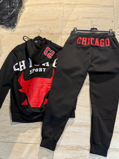 CONJUNTO CHÁNDAL CHICAGO VIRAL EN NEGRO