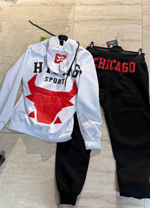 CONJUNTO CHÁNDAL CHICAGO VIRAL EN ROJO