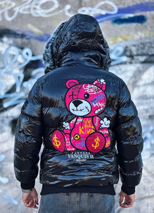 CHAQUETA DE OSO ROSA