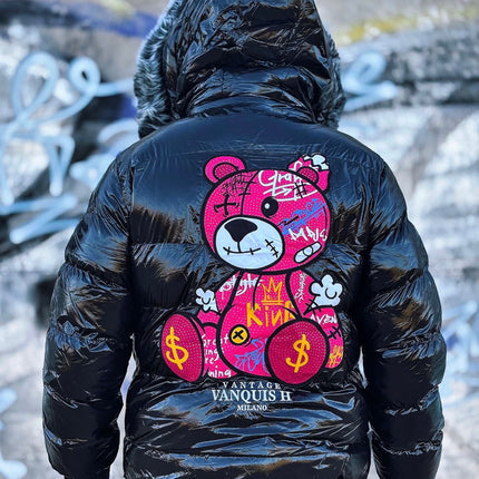 CHAQUETA DE OSO ROSA