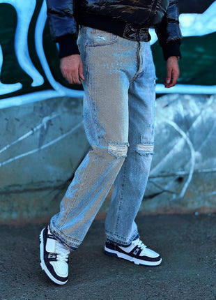 VAQUERO DESGASTADO AZUL