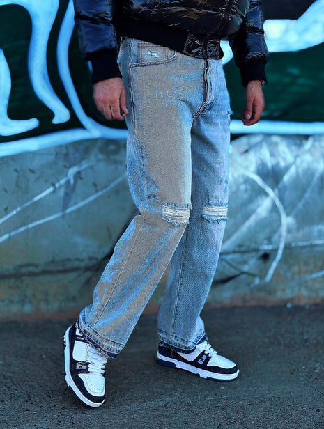 VAQUERO DESGASTADO AZUL