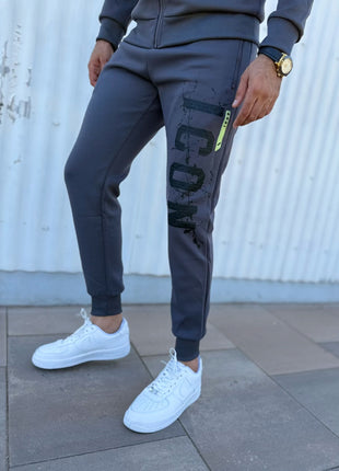CONJUNTO CHÁNDAL ICON GRIS