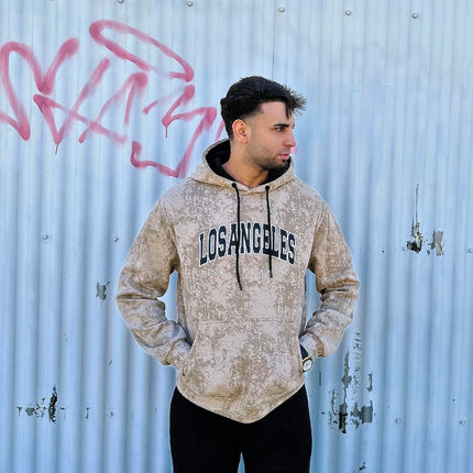 SUDADERA BEIGE DE LOS ANGELES