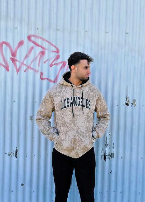 SUDADERA BEIGE DE LOS ANGELES