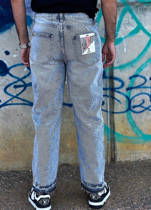 VAQUERO RECTO DESGASTADO GRIS