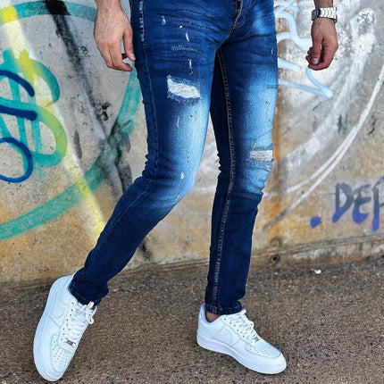 VAQUERO SKINNY AZUL OSCURO