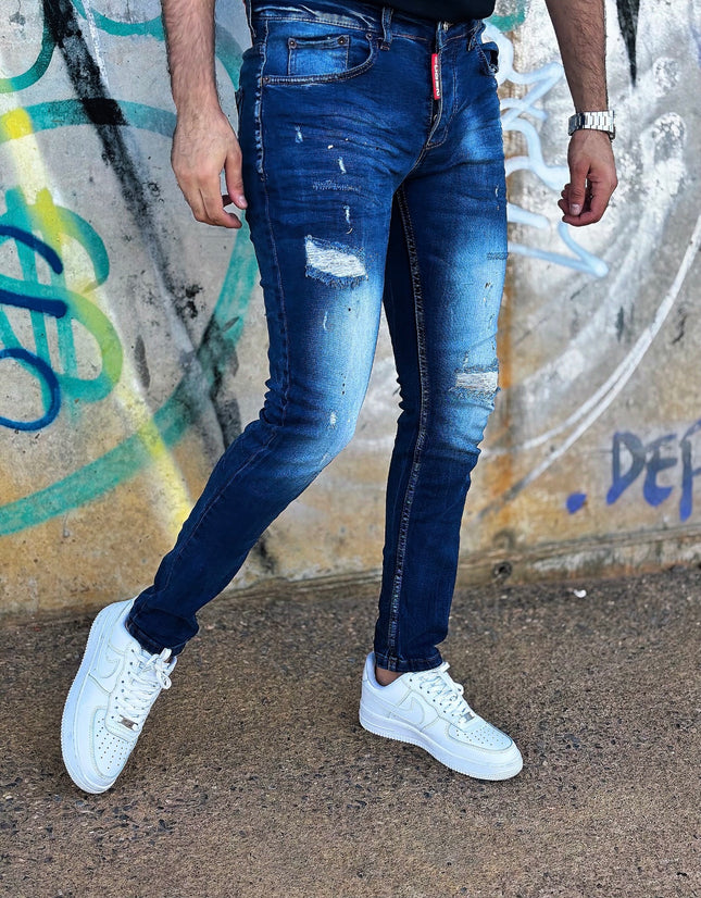 VAQUERO SKINNY AZUL OSCURO