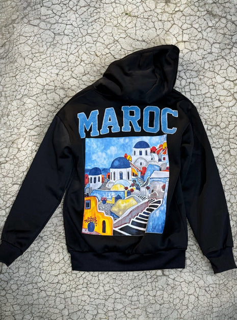 SUDADERA DE MAROC NEGRA