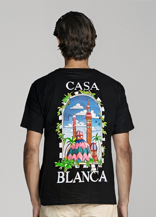 CAMISETA CASA BLANCA NEGRA