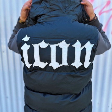 CHALECO NEGRO ACOLCHADO ICON ESTILO URBANO