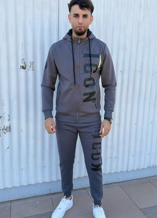 CONJUNTO CHÁNDAL ICON GRIS