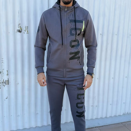 CONJUNTO CHÁNDAL ICON GRIS