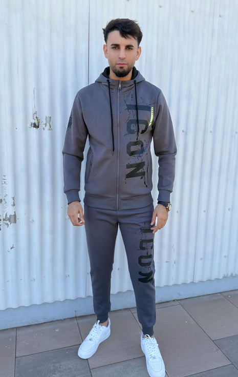 CONJUNTO CHÁNDAL ICON GRIS