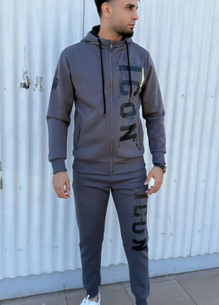 CONJUNTO CHÁNDAL ICON GRIS