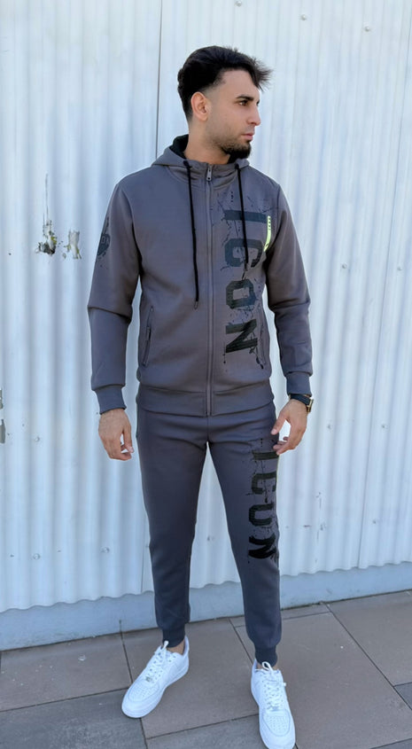 CONJUNTO CHÁNDAL ICON GRIS