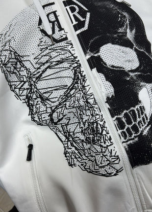 CHÁNDAL BLANCO CON CALAVERA BRILLANTE – ESTILO URBANO Y ELEGANTE