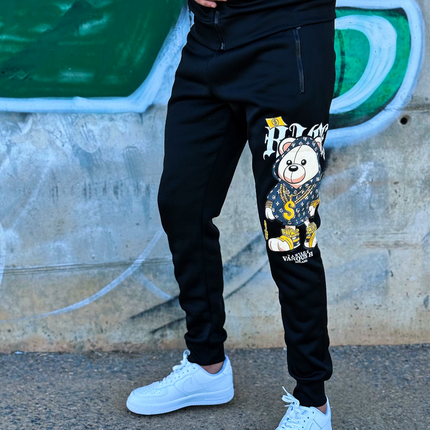 CONJUNTO NEGRO OSITO GRIS