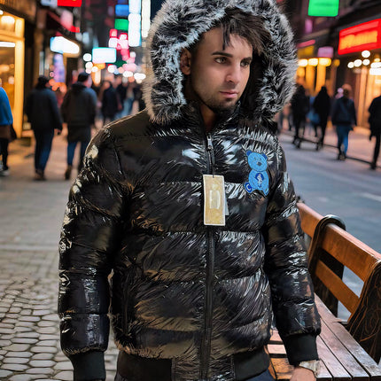 CHAQUETA ICON OSO AZUL