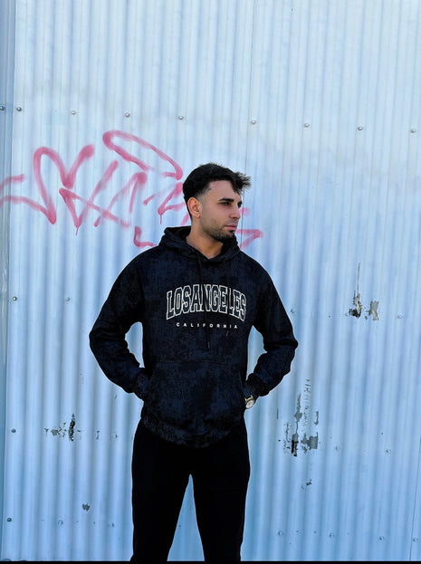 SUDADERA NEGRA DE LOS ANGELES