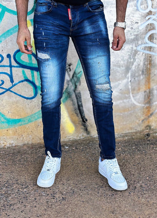 VAQUERO SKINNY AZUL OSCURO
