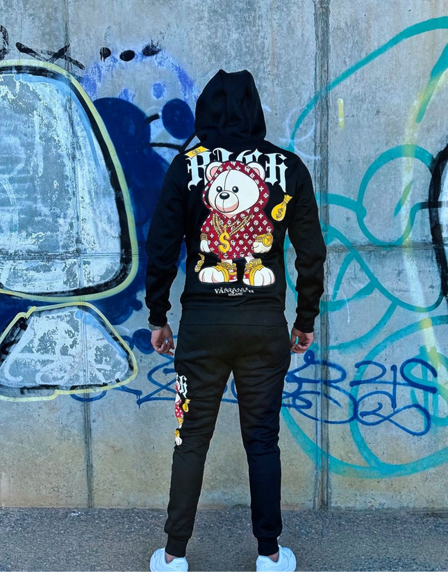 CONJUNTO CHÁNDAL DE OSO ROJO