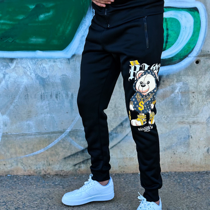 PANTALÓN CHÁNDAL OSO GRIS