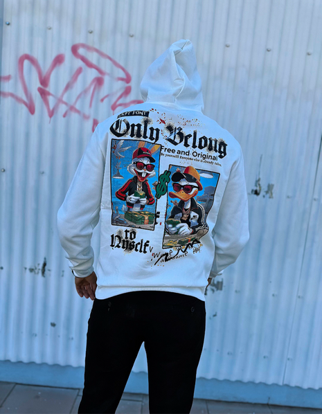 SUDADERA NEGRA ESTILO URBANO CON DISEÑO LOONEY TUNES