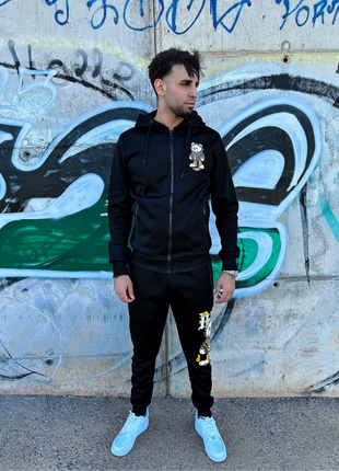 CONJUNTO NEGRO OSITO GRIS