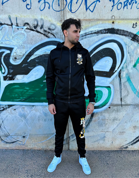 CONJUNTO NEGRO OSITO GRIS