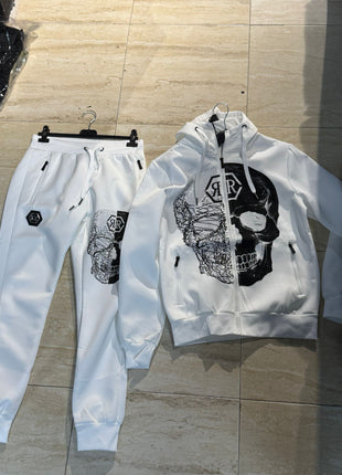 CHÁNDAL BLANCO CON CALAVERA BRILLANTE – ESTILO URBANO Y ELEGANTE