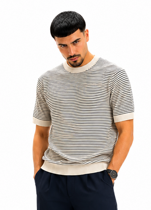 CAMISETA RAYAS AZULES MARINAS