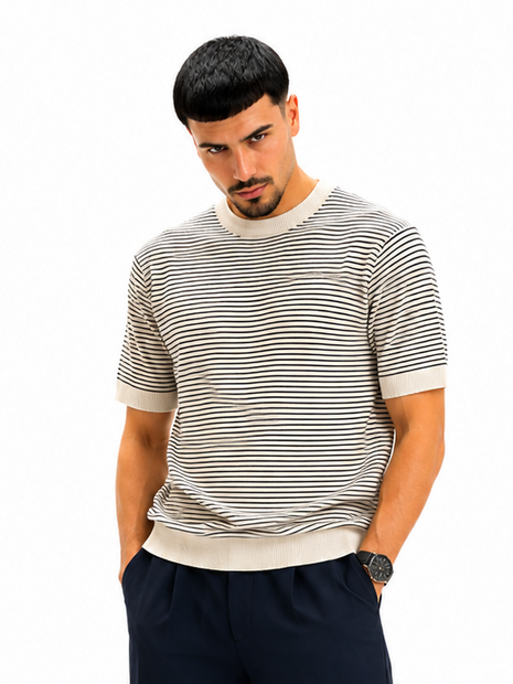 CAMISETA RAYAS AZULES MARINAS
