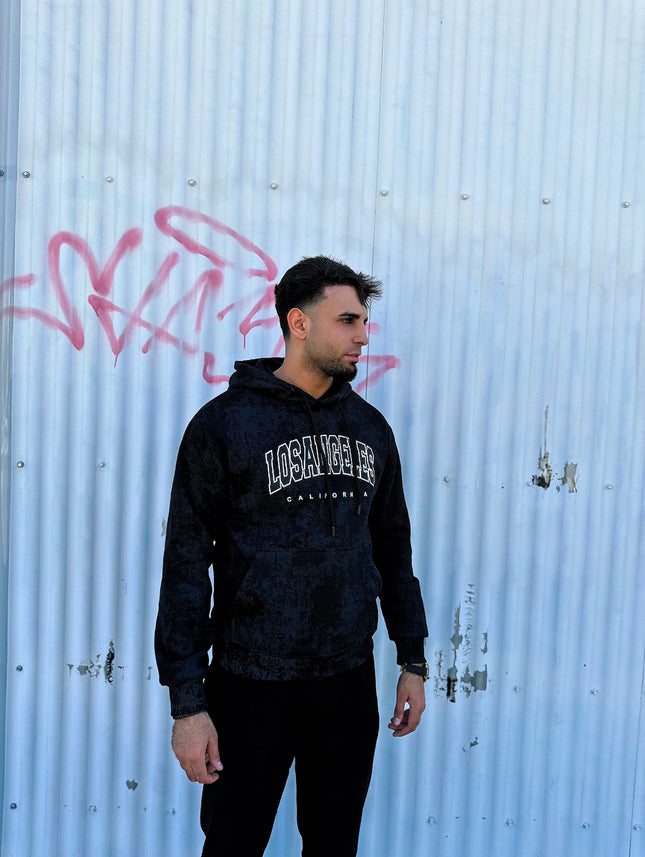 SUDADERA NEGRA DE LOS ANGELES