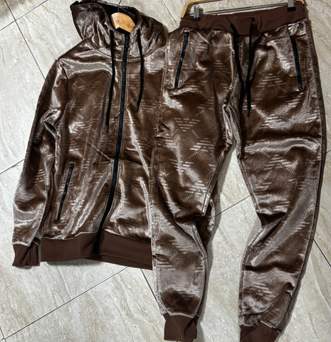 CONJUNTO CHÁNDAL TERCIOPELO PLATEADO